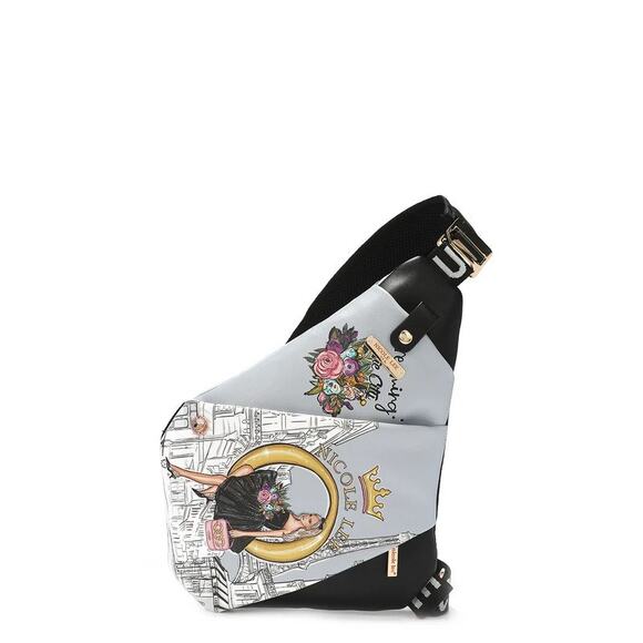 Nicole Lee USA Miranda Vegan Leather Adjustable Strap Slip Pocket Sling Backpack main image 5